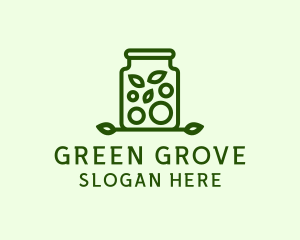 Healthy Greens Jar logo design