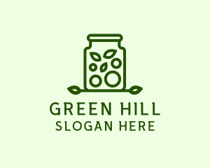 Healthy Greens Jar logo design