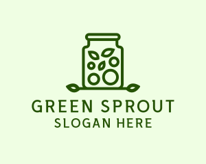 Healthy Greens Jar logo design