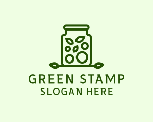 Healthy Greens Jar logo design