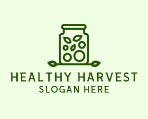 Healthy Greens Jar logo design