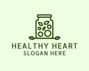 Healthy Greens Jar logo design