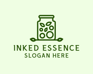 Healthy Greens Jar logo design