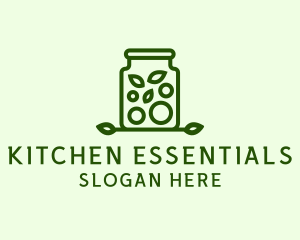 Healthy Greens Jar logo design