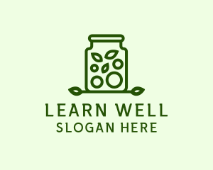 Healthy Greens Jar logo design