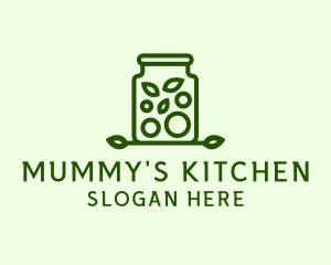 Healthy Greens Jar logo design