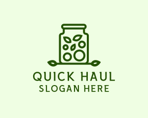 Healthy Greens Jar logo design