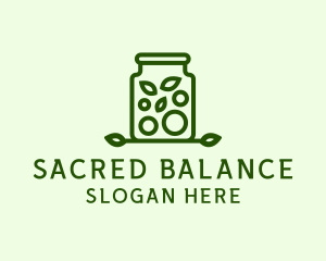 Healthy Greens Jar logo design