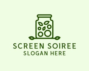 Healthy Greens Jar logo design