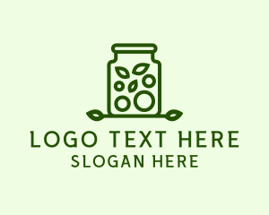 Herbs - Healthy Greens Jar logo design