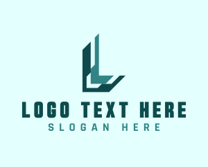 Professional Digital Technology Letter L logo