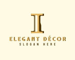 Art Deco Boutique Pillar Logo