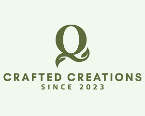 Organic Boutique Letter Q  logo design