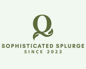 Organic Boutique Letter Q  logo design