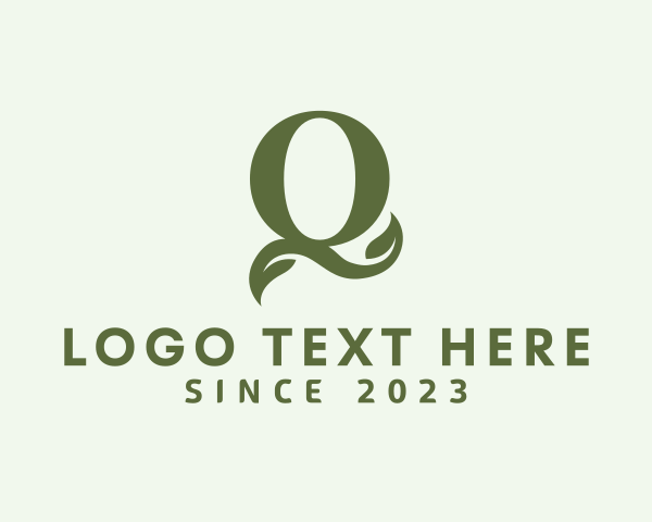 Letter Q logo example 2