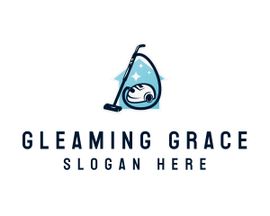 Vacuum Sparkle Housekeeping logo design