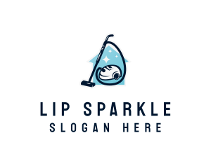 Vacuum Sparkle Housekeeping logo design