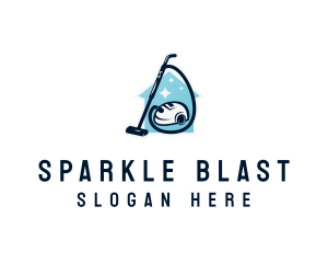 Vacuum Sparkle Housekeeping logo design