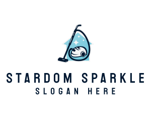 Vacuum Sparkle Housekeeping logo design