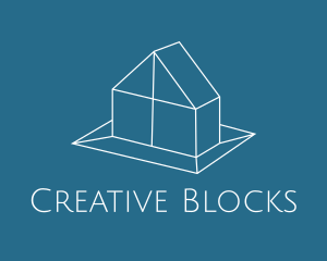 Geometric House Real Estate logo design