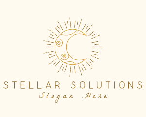 Lunar Astral Moonlight logo design