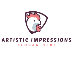 Rooster Chicken Hen logo design