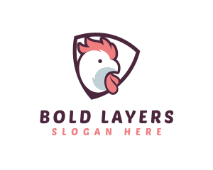 Rooster Chicken Hen logo design