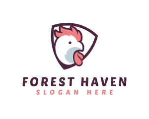 Rooster Chicken Hen logo design