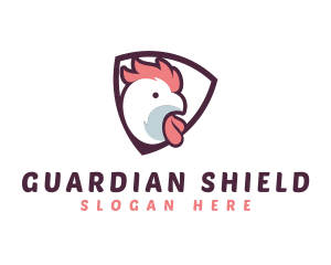 Rooster Chicken Shield logo