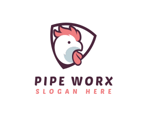 Rooster Chicken Hen logo design