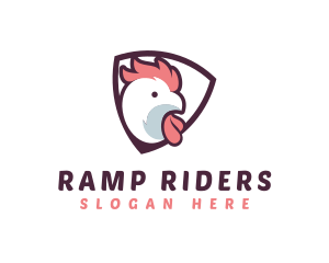 Rooster Chicken Hen logo design