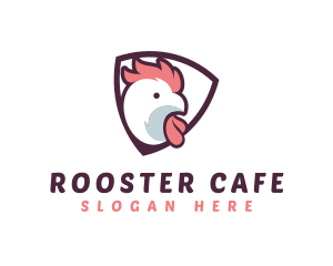 Rooster Chicken Shield logo