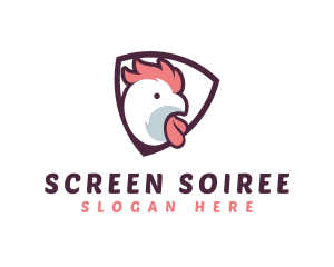 Rooster Chicken Hen logo design