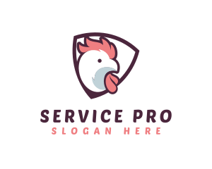 Rooster Chicken Hen logo design