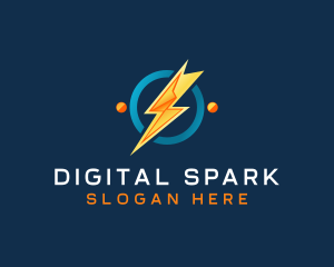 Lightning Spark Outlet logo design