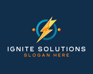 Lightning Spark Outlet logo design