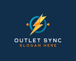 Lightning Spark Outlet logo design