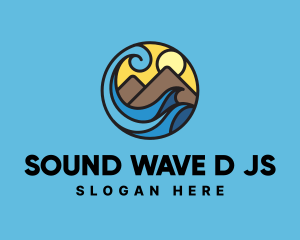 Mountain Wave Surf logo design