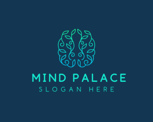 Mind Brain Natural  logo design