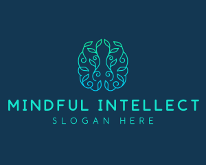 Mind Brain Natural  logo design