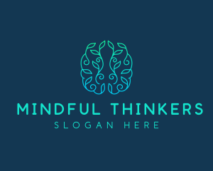 Mind Brain Natural  logo design