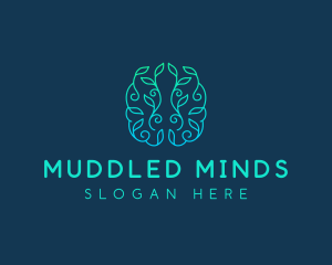 Mind Brain Natural  logo design