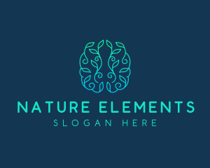 Mind Brain Natural  logo design