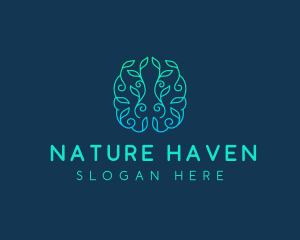 Mind Brain Natural  logo design