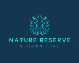 Mind Brain Natural  logo design