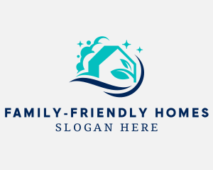 Eco Friendly Home Cleaning logo design