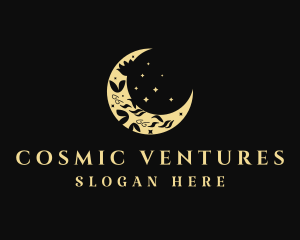 Cosmic Moon Astronomy logo design