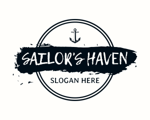 Nautical Sailor Anchor logo design