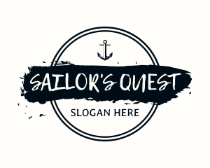 Nautical Sailor Anchor logo design