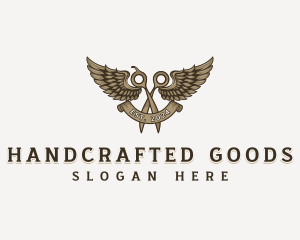Scissors Wings Barbershop logo